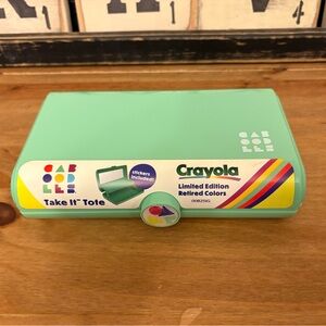 Caboodles Crayola Retired Colors Take It Tote in Mint Green